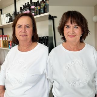 Dnes jsem šla náhodou kolem kadeřnického křesla, kde seděla tato krásná žena a naše Ellen jí dělala nový účes. Paní měla...